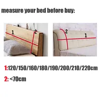 Housse de protection universelle en velours pour tête de lit, épaisse et douce, avec dossier anti-collision 3