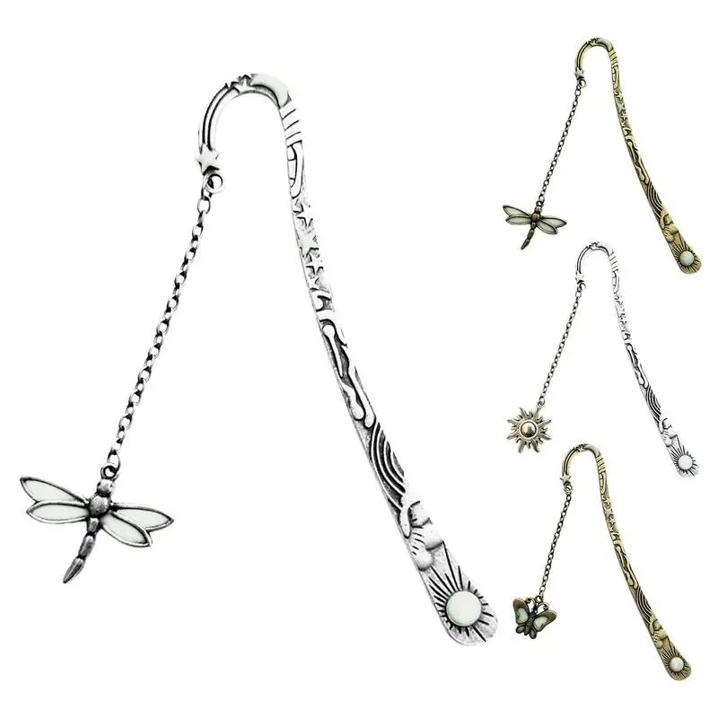 

Retro Luminous Metal Bookmark Butterfly Dragonfly Bookmark Children Stationery Student Gift