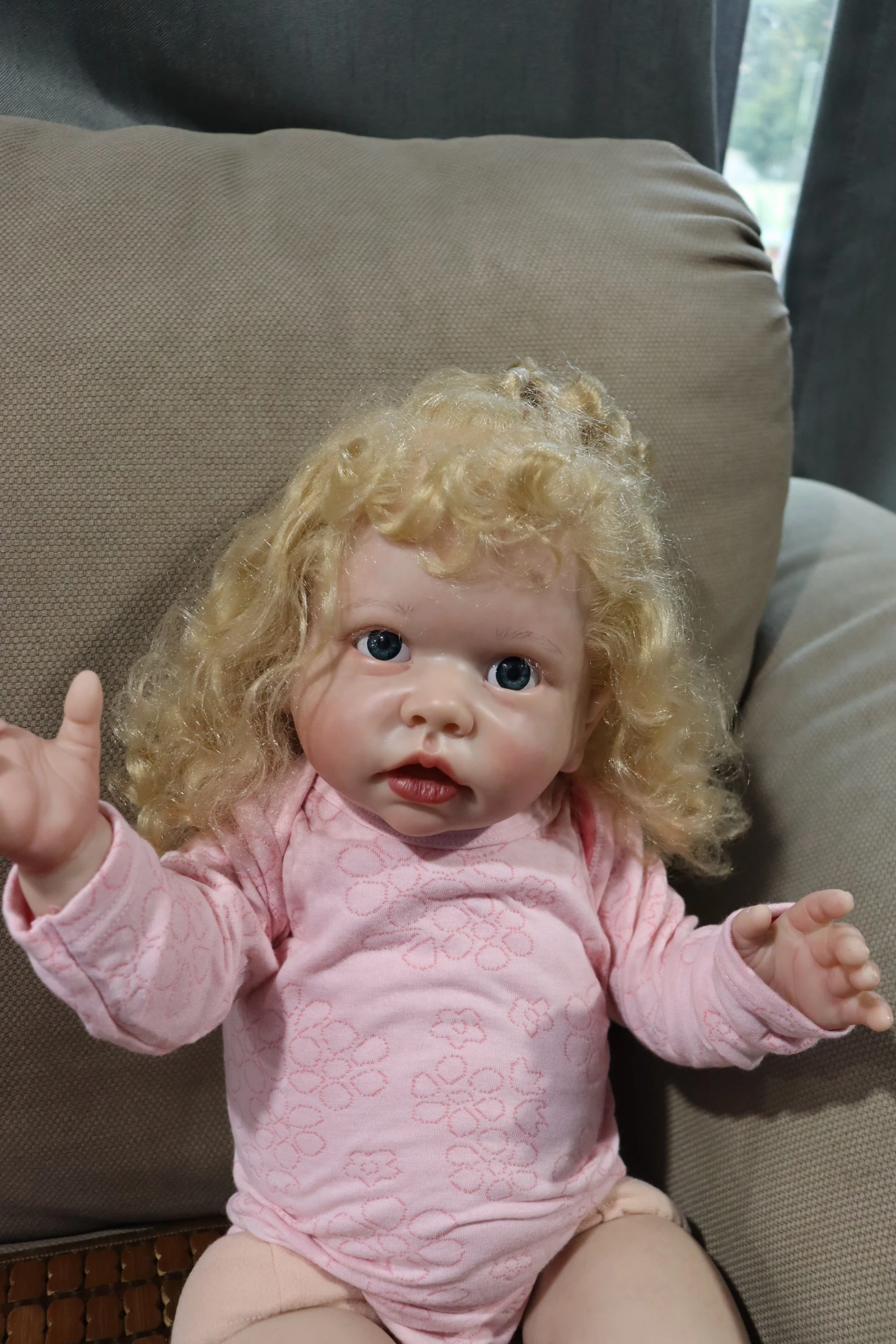 Fbbd 84cm Already Finished Bebe Reborn Doll Tippi With Handrooted Hair