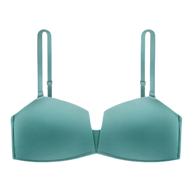 Roseheart for Women Purple Green Sexy Wireless Bra Half Cup Female