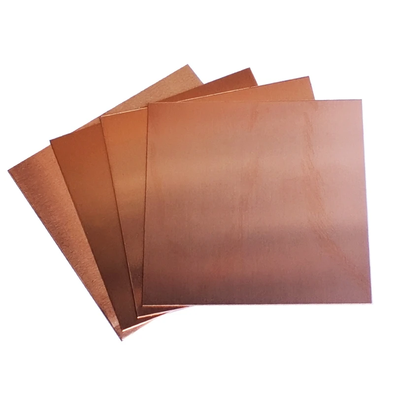 

0.5mm 100x100mm T2 purity DIY material Copper bar plate block copper strip electrolytic sheet