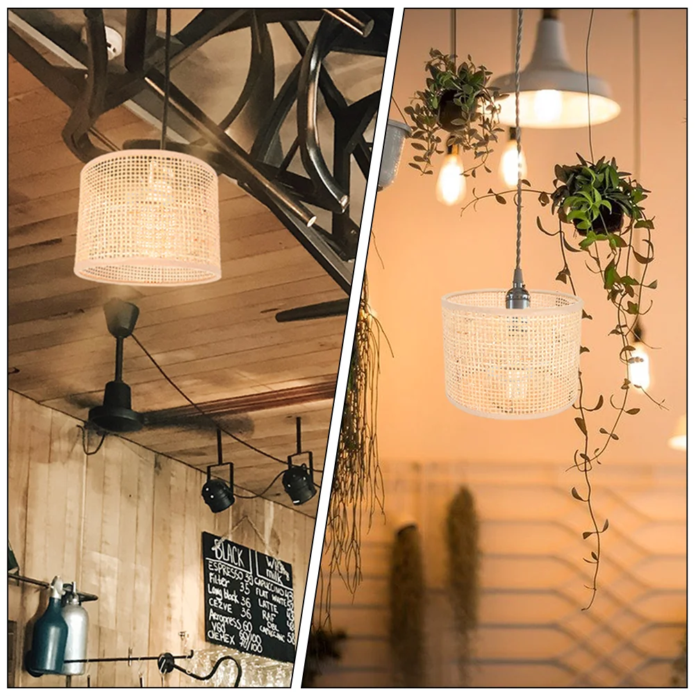 竹と本物の竹製ランプシェード,装飾的な室内灯,16x12,2個。 - AliExpress