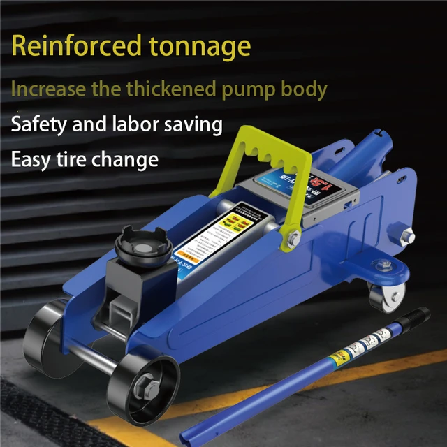 Gato hidráulico horizontal 3T para coche, herramienta de cambio de  neumáticos para vehículo todoterreno, engrosamiento - AliExpress