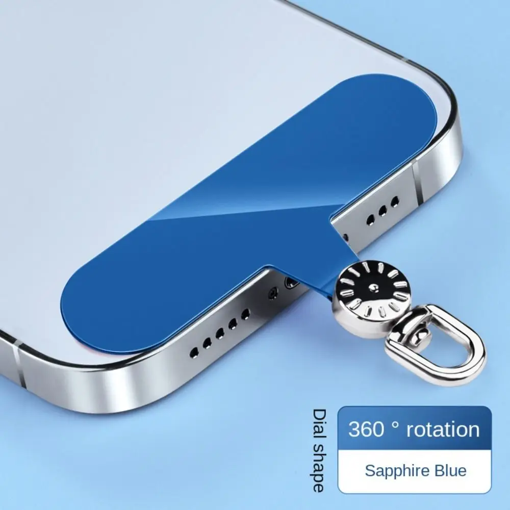 Luxurious 360° Rotatable Detachable Phone Lanyard with Metal Snap Clip