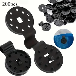 Durable Black Shade Cloth Clips - 100/200 Pack for Sun Shades & Garden Covers (Navy Blue)