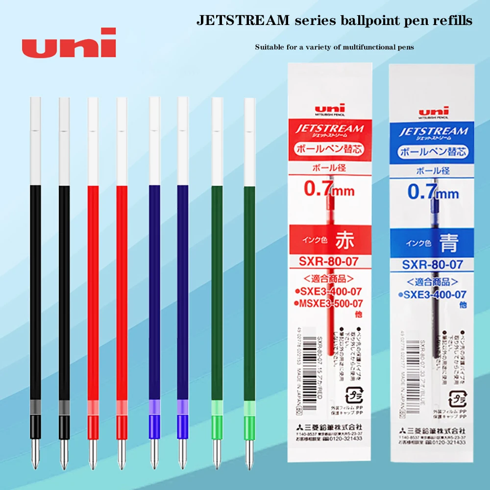 10UNI JETSTREAM Series Ballpoint Refills 0.38/0.5/0.7mm In Oil Refills