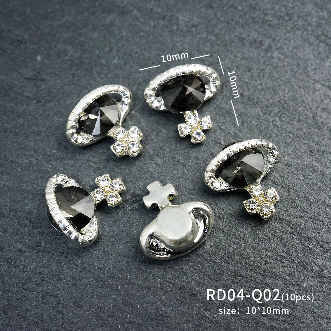  110Pcs Cross Nail Charm 3D Nail Charms for Acrylic Nails Punk  Vintage Metal Silver Gold Nail Rhinestones Planet Nail Gems Nail Art  Supplies for DIY Nail Decorations (Retro Silver) : Beauty