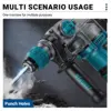 Drillpro Brushless Electric Hammer Drill 26mm Cordless Rotary Hammer Handheld Impact Drill Power Tool For Makita 18V Battery 4