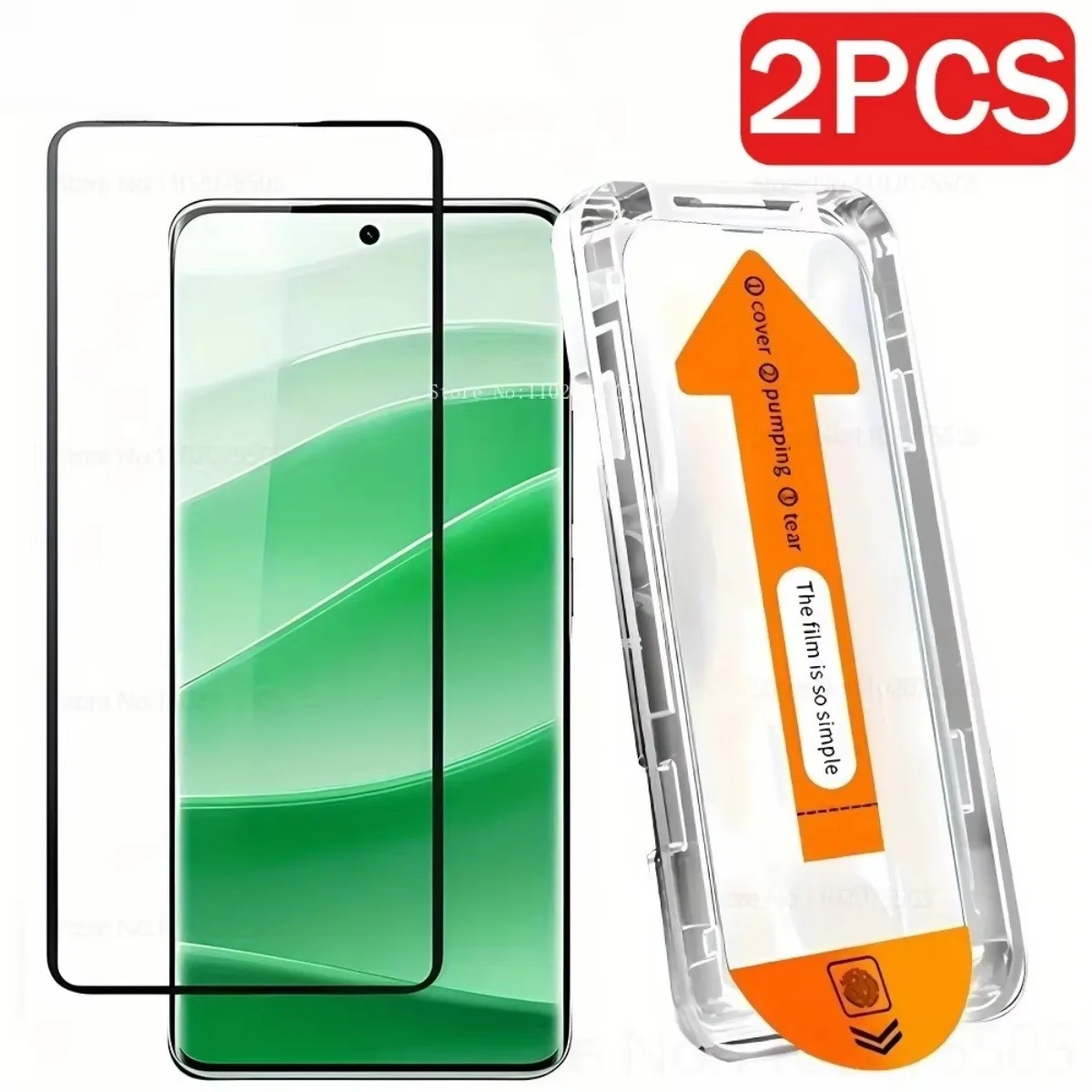 Premium Tempered Glass Screen Protector, 2-Pack, Bubble-Free Installation