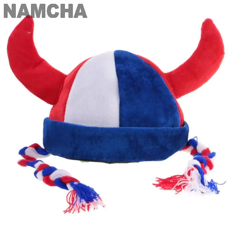 Men France Fans League Cosplay Wig Mustache Hat Suit Funny Blue White Red Quirky Costume Accessories Ball Game Sports Decoration cosplay hats cosplay wig