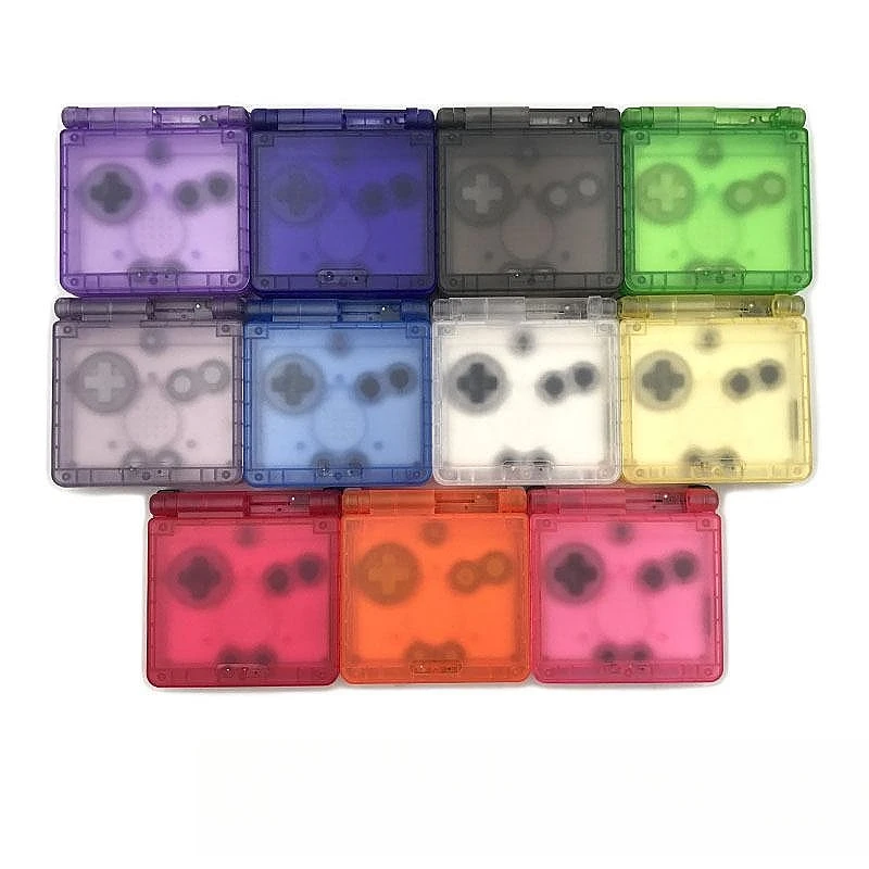 Per Gameboy Advance Sp Custodia Di Ricambio Trasparente Shell Per Gba Sp Console Case Set Completo Cover Verde Blu