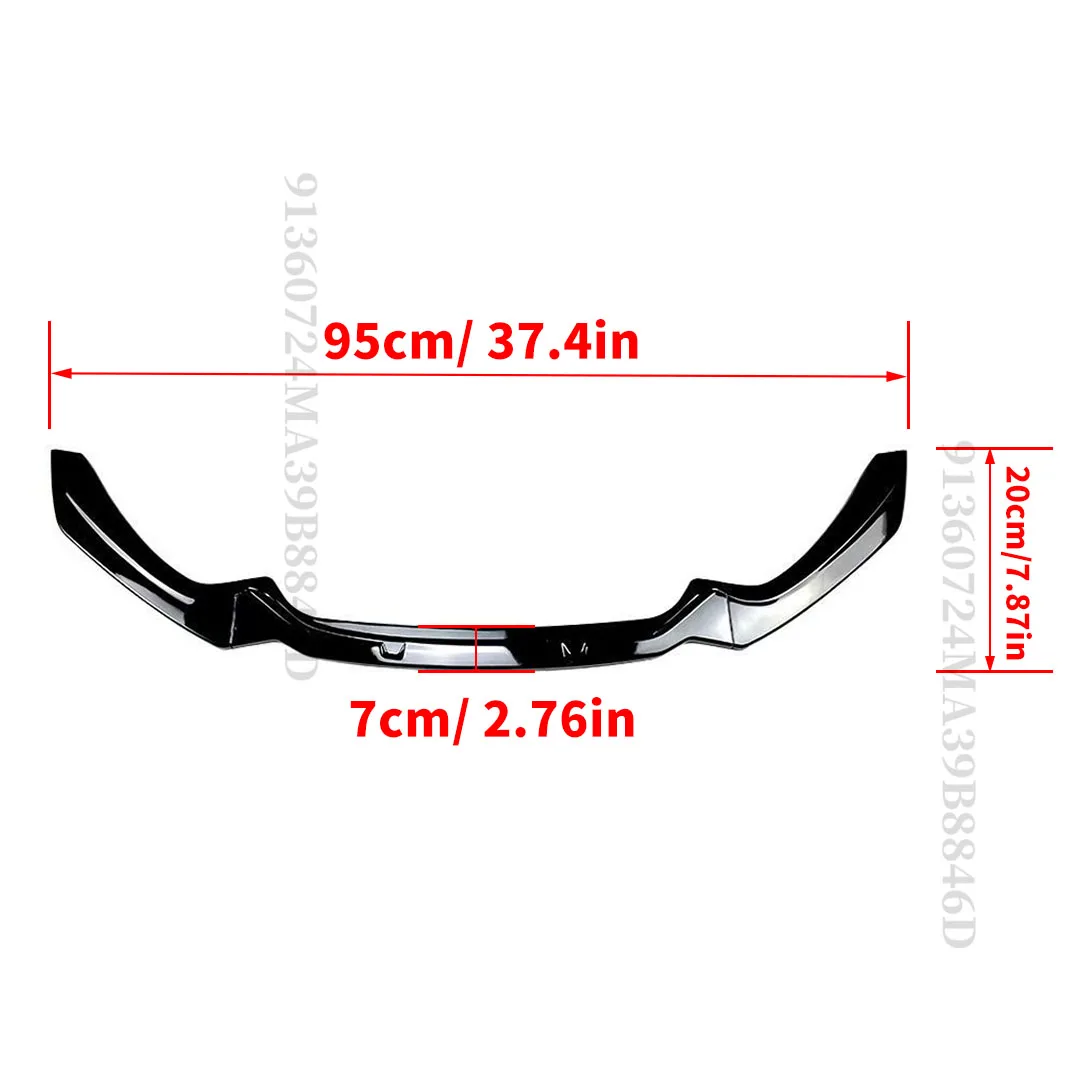 Front Bumper Lip Splitter Chin Air Dam Diffuser Tuning Accessories For BMW 1 Series F20 F21 M-Pack 118i 120i 2015- Styling