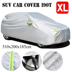 Silver All - Weather Outdoor Car Cover - Waterproof, Dustproof, UV Protection (XL 5.1x2.0x1.85M)