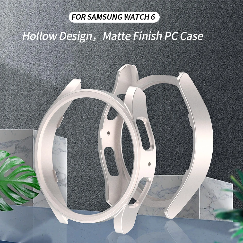 Premium Protective Bumper Case for Smartwatch - Hard Hollow Frame Cover Accessories