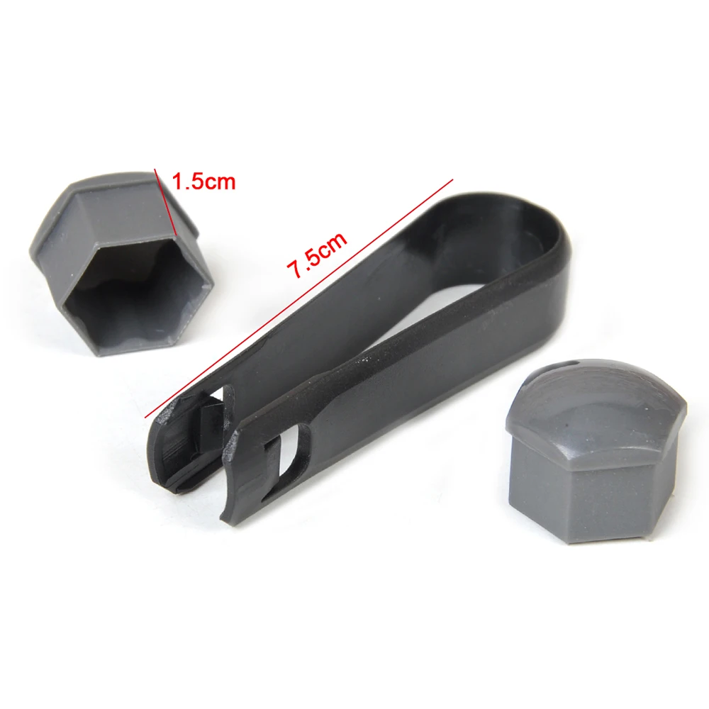 Tire Screw Cap Wheel Hub Covers Wheel Hub Caps 20Pcs 17mm Wheel Nut Bolt Screw Cover Cap Head Cover Cap For VW Audi Skoda