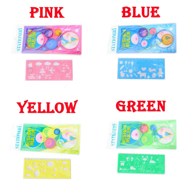 Spirograph Drawing Stencil Set 5
