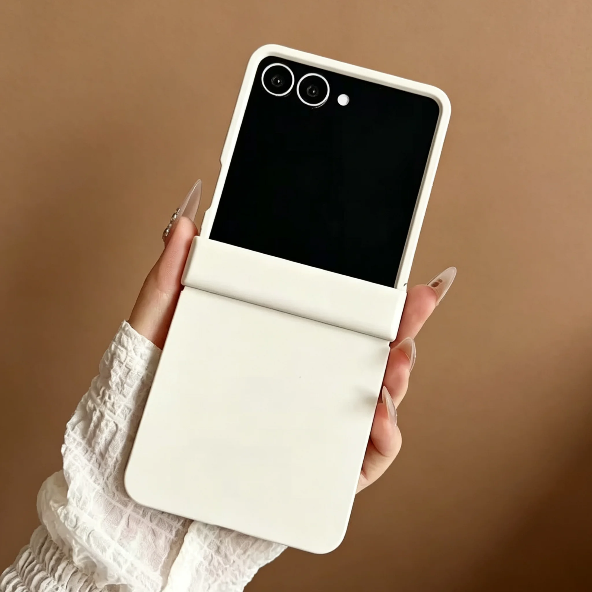 Dopamine Candy Color Fold Phone Case with Hinge Protection Cover