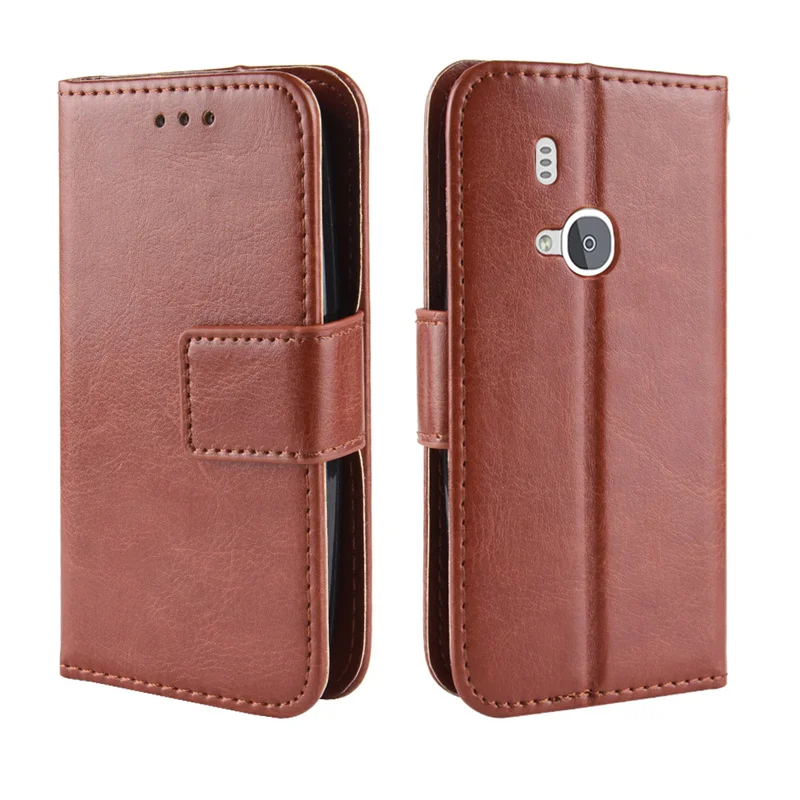 Fit In Nokia 3310 2017 Custodia In Pelle Di Cavallo Pazzo Di Lusso In Pelle Pu Adatta Per Custodia Per Telefono Nokia 3310 2017