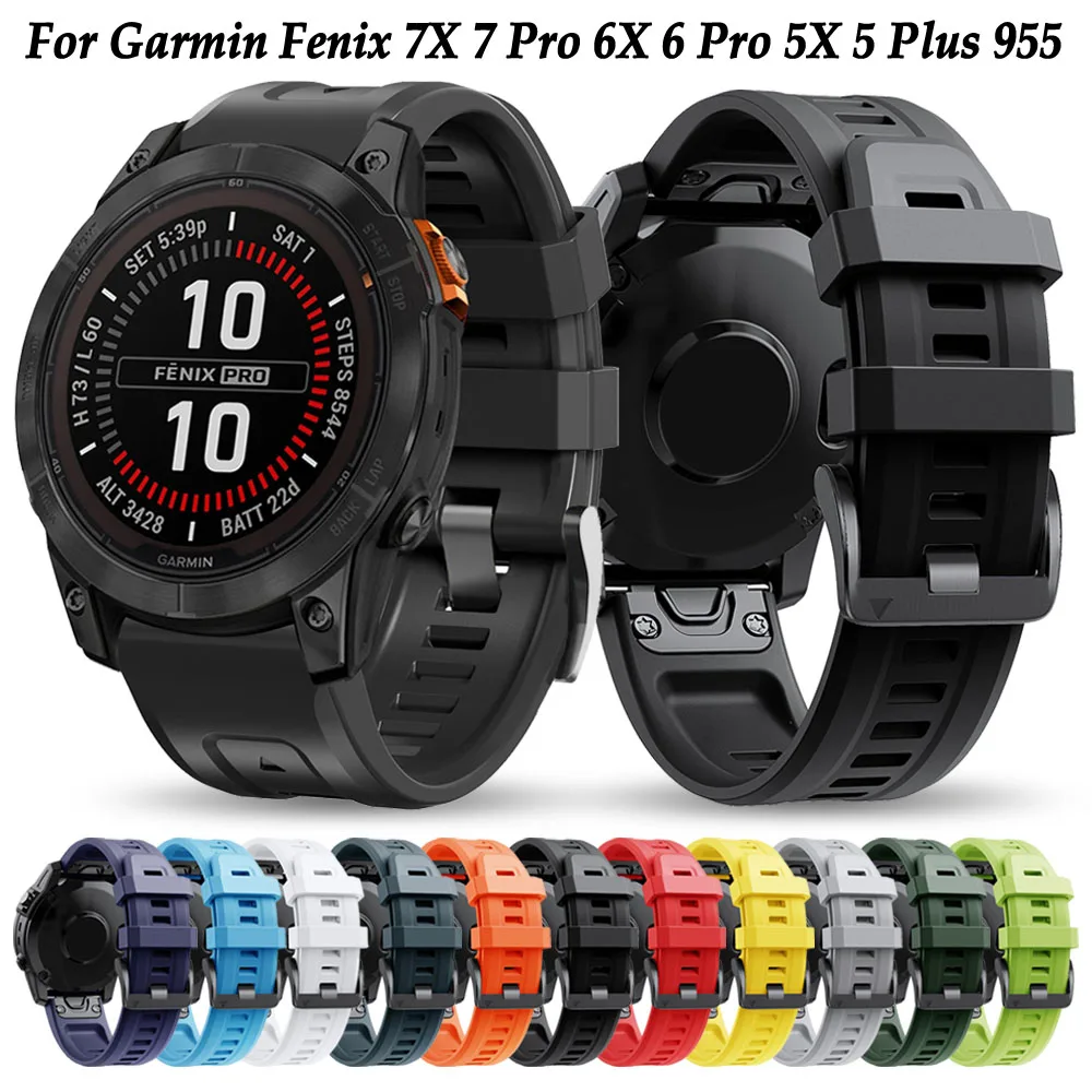 

26mm 22mm Quick Fit Strap For Garmin Watch Band Fenix 6X 6 Pro 7X 7 Pro 5X 5 Plus Watchbands Forerunner 965 955 945 935 Bracelet