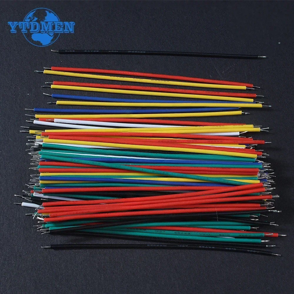 Rainbow Assortment Tin-Plated Breadboard Jumper Wire Kit - 120 Piece Set