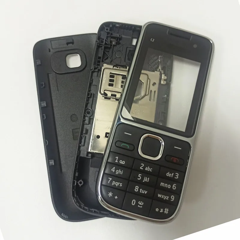 

for Nokia C2-01 New Full Housing Case Cover Battery Cover Housing Case with English Keyboard