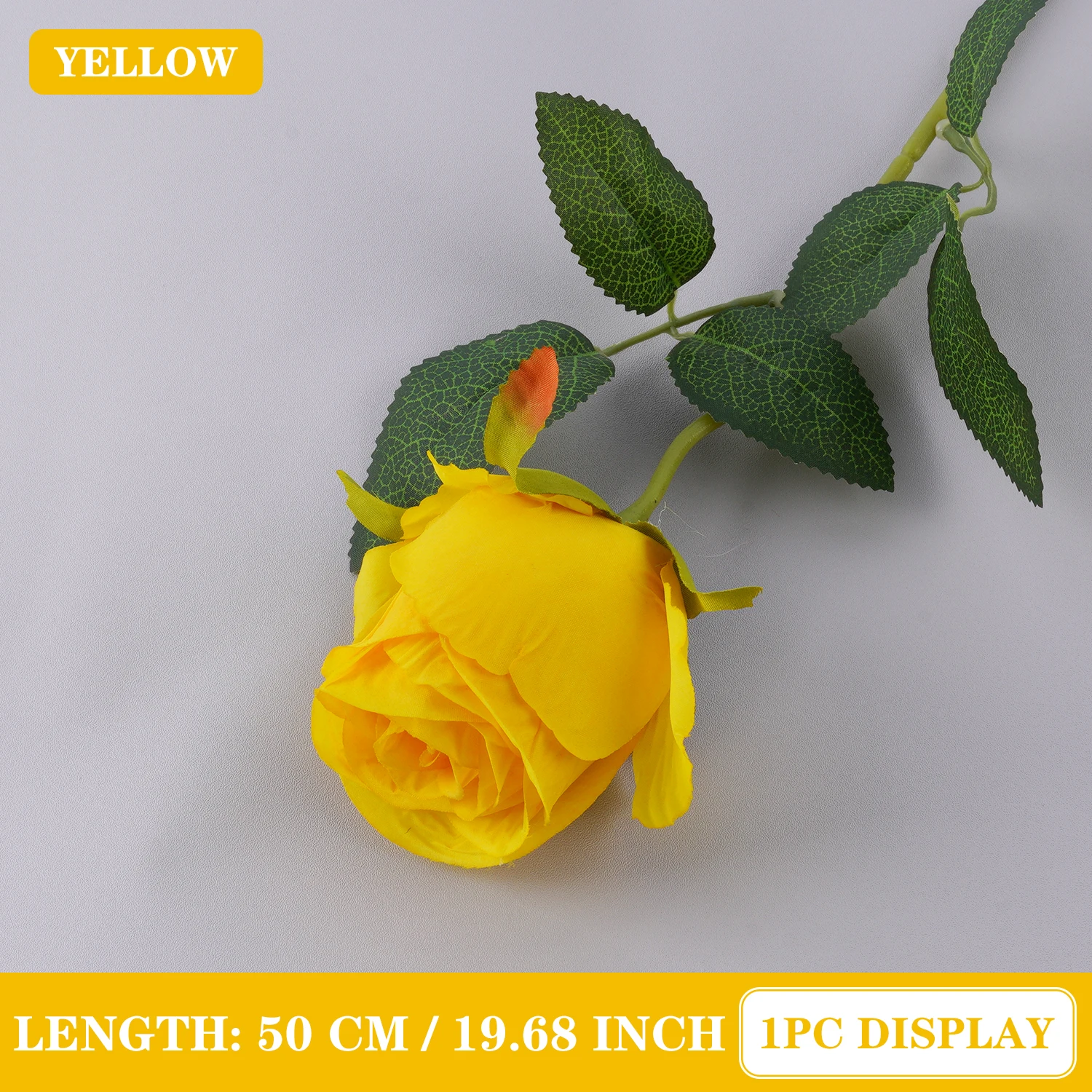 50 cm/19,68 Zoll künstliche Blumen Rose Blume künstliche rosa Rosen realistische gefälschte Rose für Hochzeit Zuhause Luxus Dekoration – Detail 14