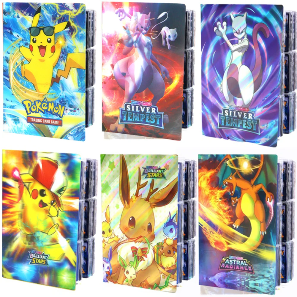 Album de cartes Pokemon, livre de dessin animé TAKARA TOMY, 80/240 pièces,  cartes de jeu