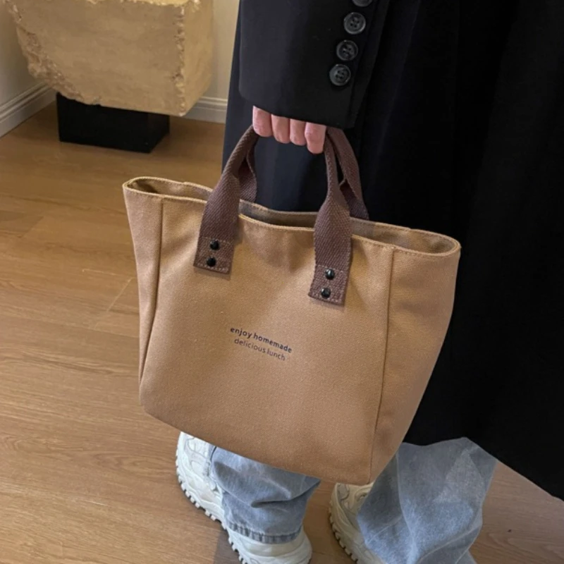 Classic Canvas Tote Bag - Durable and Versatile Shoulder Bag