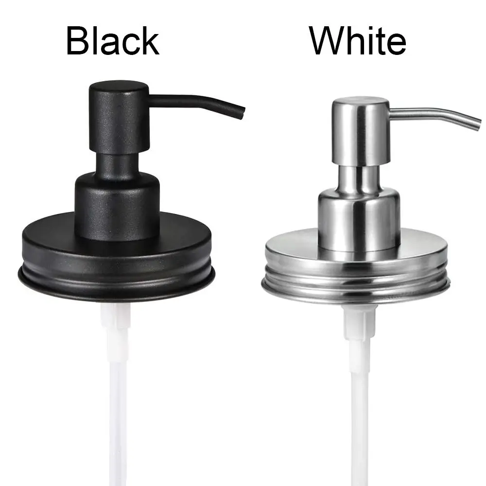 Liquid Soap Dispenser Mason Jar Lids Pump Sealing Stainless Steel For Regular Mouth Canning Lids Jar Caps pump dispenser