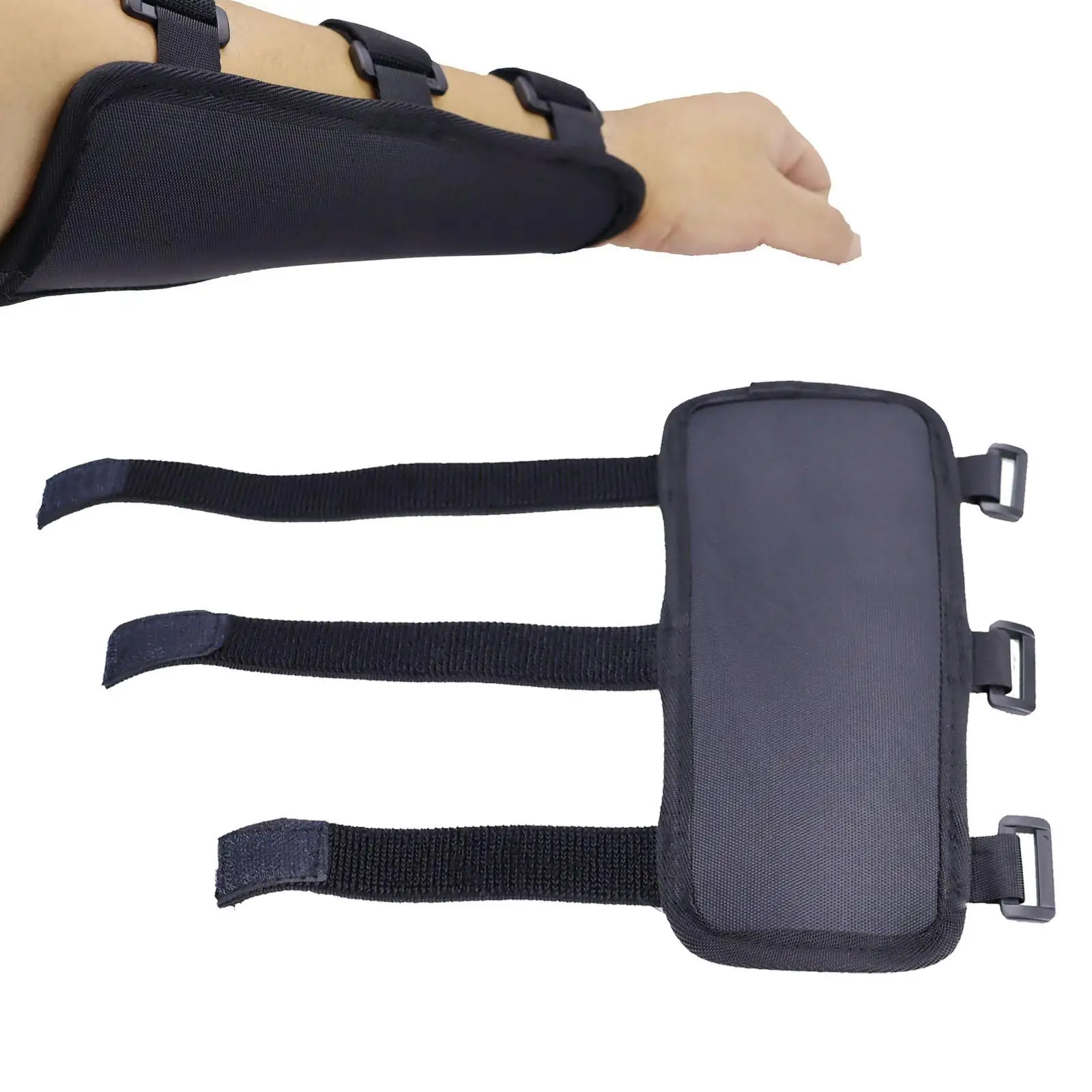 Archery Arm Guard Forearm Adjustable Elastic Strap Armguard Protector Armband for Archery Bow Shooting Women Practice Hunting