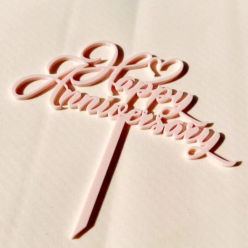 Cake Toppers Acrylic Gold Rose Gold Valentine's Day Party Decorations cake topper cake toppers cake decorations gold leaf cake decorations party decorations