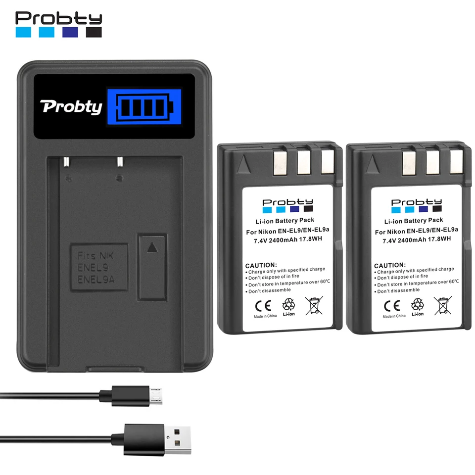 Blumax 2X Akku für Nikon EN EL9/EN EL9e/EN EL9a 1000mAh | kompatibel Blumax 2X Akku für Nikon EN EL9/EN EL9e/EN EL9a 1000mAh | kompatibel