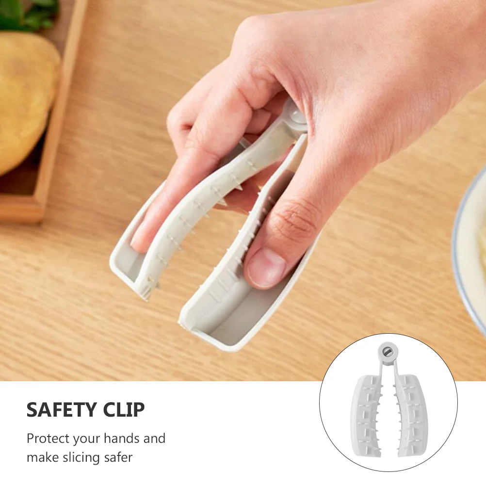 Hemoton 2Pcs Food Safety Holder Mandoline Slicing Tool Food Slicer Cutter  Veggie Shredder Finger Hand Guard for Mandoline Slicer Grater Cutting