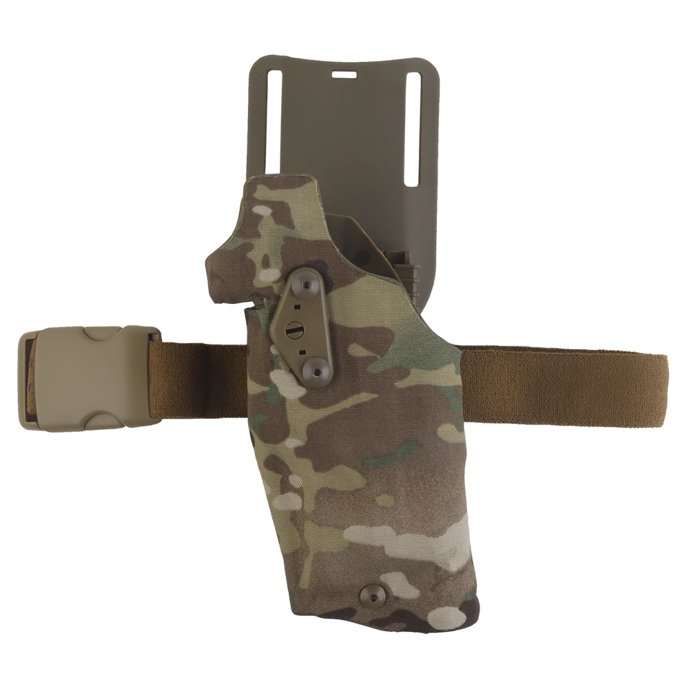 Tactical Pistol Holster Left Hand Glock17 + X300U-A Flashlight Hunting Shooting Airsoft Holster Quick Release QLS System Kit Pistol Holster Gun Holster Hunting Holster