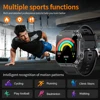 LIGE Lighter smartwatch Men Ignition Cigarette Lighting Ignition Outdoor Camping 500mAh Large Battery Tracker Sports Smartwatch 6
