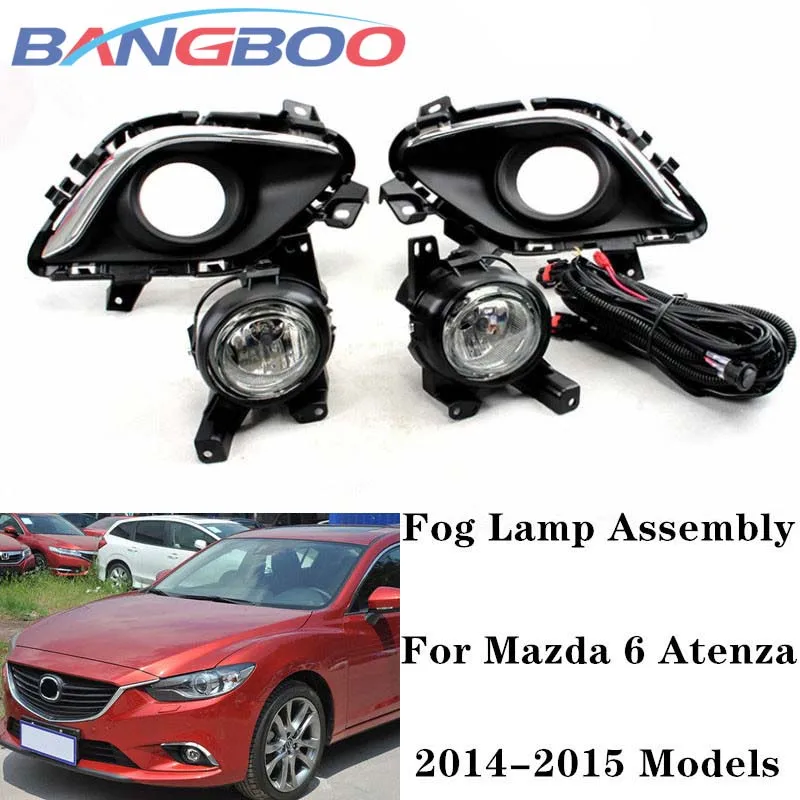 

1Set Car Front Bumper Fog Driving Light Lamp Kit For Mazda 6 Atenza 2013 2014 2015 Halogen Set