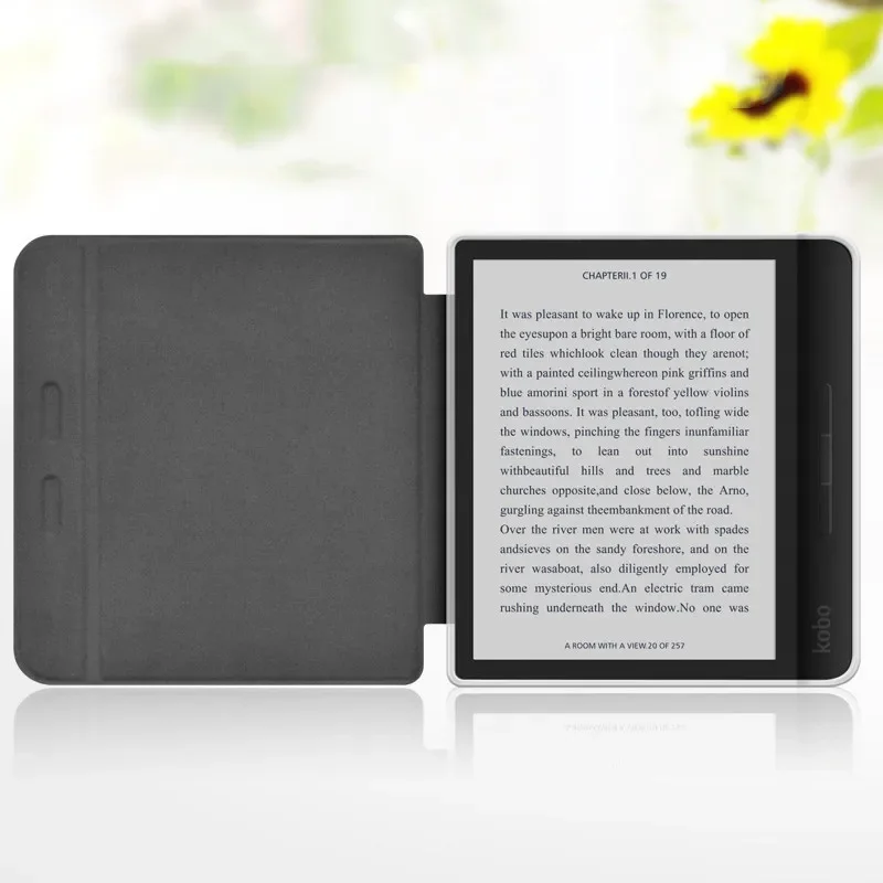 Slim PU Leather Smart Cover with Clear Acrylic Back