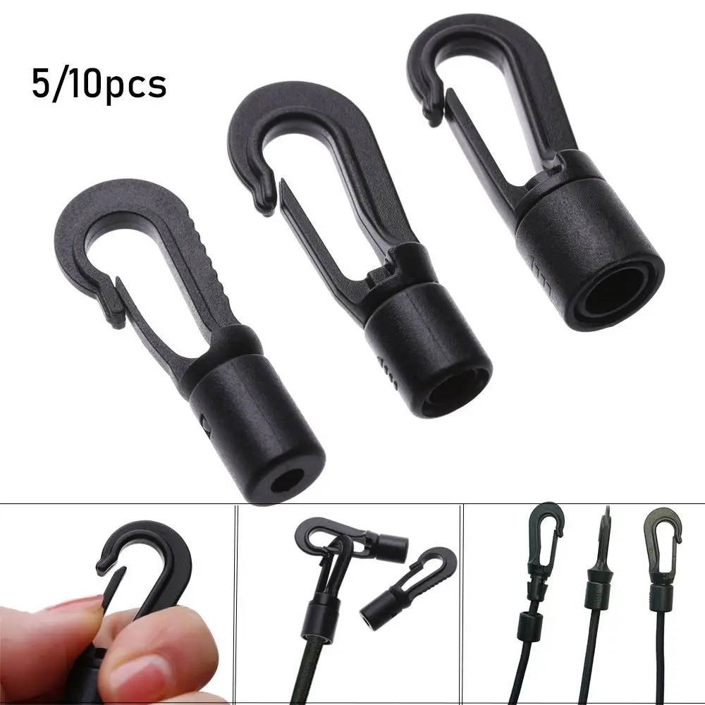 

End Cord Plastic POM Clips Boat Kayak Accessories Camping Tent Hook Elastic Ropes Buckles Clothesline Straps Hooks Rope Buckle