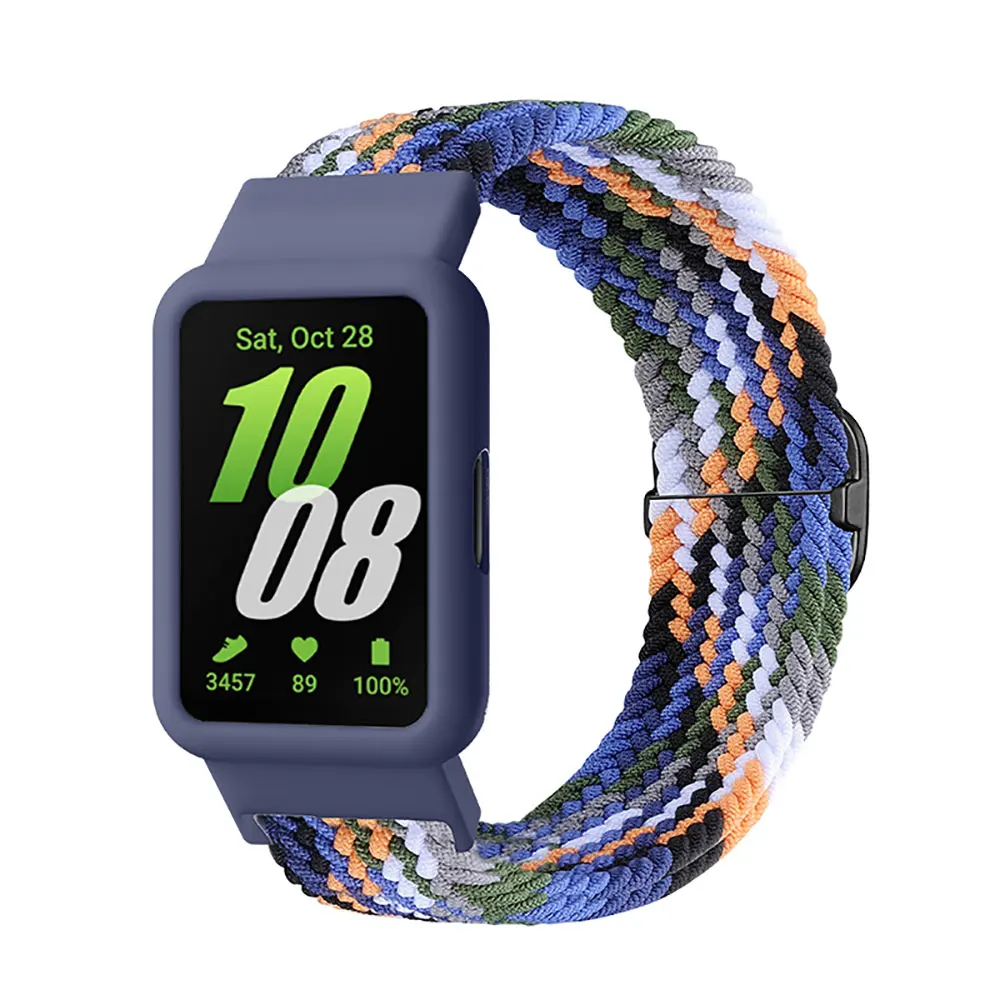 Nylon Breathable Watch Strap and Case with Resiliency Loop