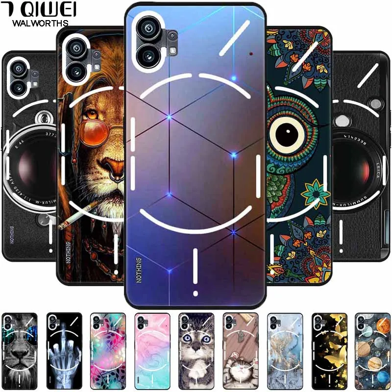Stylish Marble Tiger Cat Black Silicone Phone Case - TPU Soft Cover