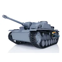 Metal Mato 1/16 Stug III RC Tank KIT Infrared Barrel Recoil Grey Color 1226 TH00670-SMT4 1