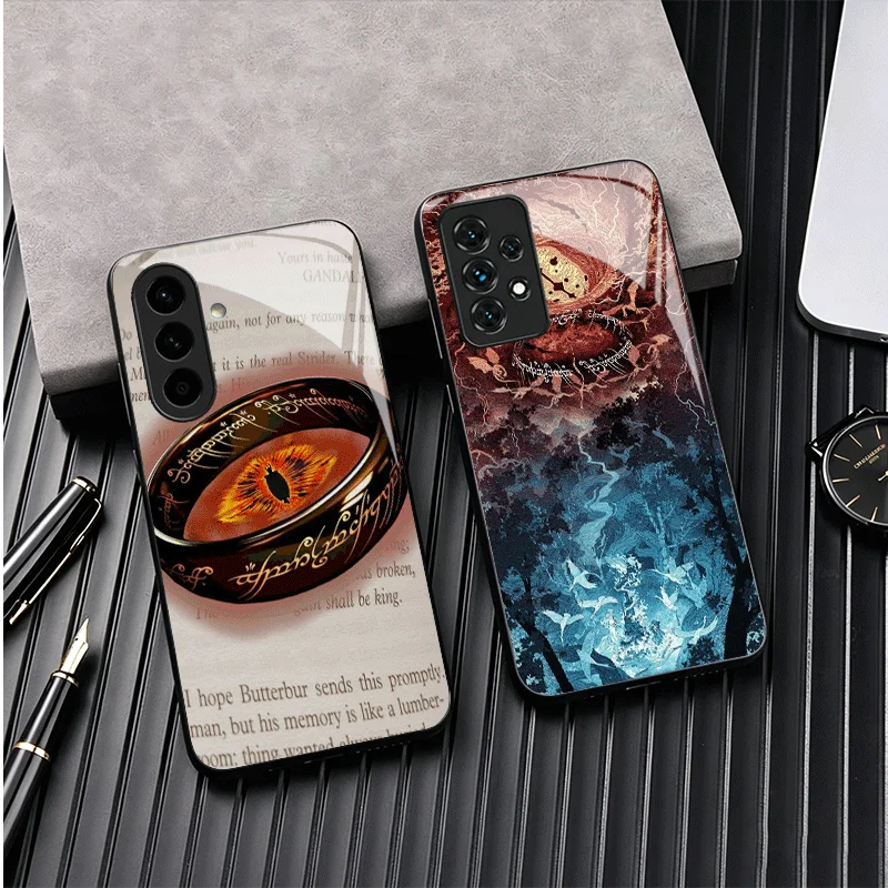 Elegant Lord of the Rings Glass Phone Case