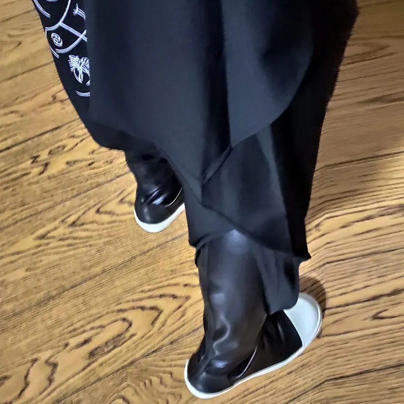 Black classic women's shoes lovers shoes spring autumn winter casual sports boots flat boots large size 44