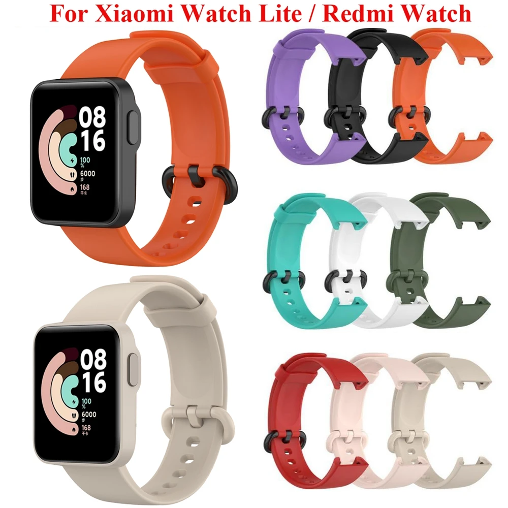 

Ремешок силиконовый для Xiaomi Mi Watch Lite, сменный спортивный браслет для смарт-часов mi Watch lite Redmi