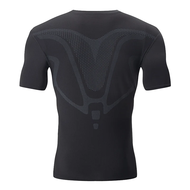 2/1 Piece Men's Printing Fashion Short Sleeve Teenagers Leisure Sports Slim Top Comfortable Compression Shirt Running Fitness T