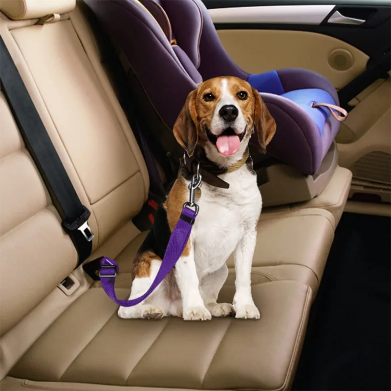 Dog Leash Adjustable Pet Car Safety Seat Belt For Small Medium Dogs Durable Travel Harness Leash Clip Accessories