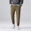 Winter  New Men's Pants Thickened Fleece Warm Pants Solid Color Casual Outdoor Polar Trousers Loose Men Joggers Sweatpants 4