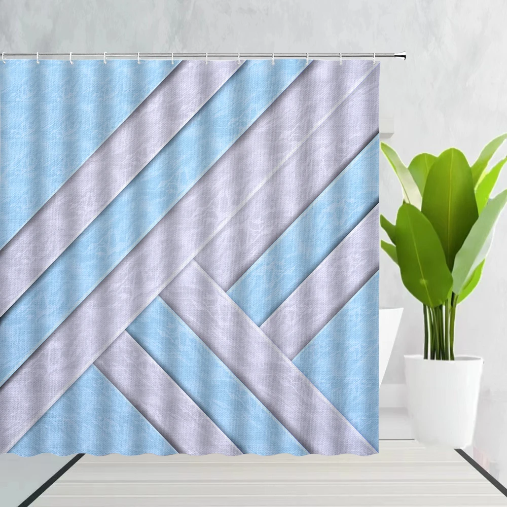 

Многоэлементная Геометрическая занавеска для душа в стиле гранж абстрактный акварельный дизайн с жидкостью занавески для ванной Декор с крючками