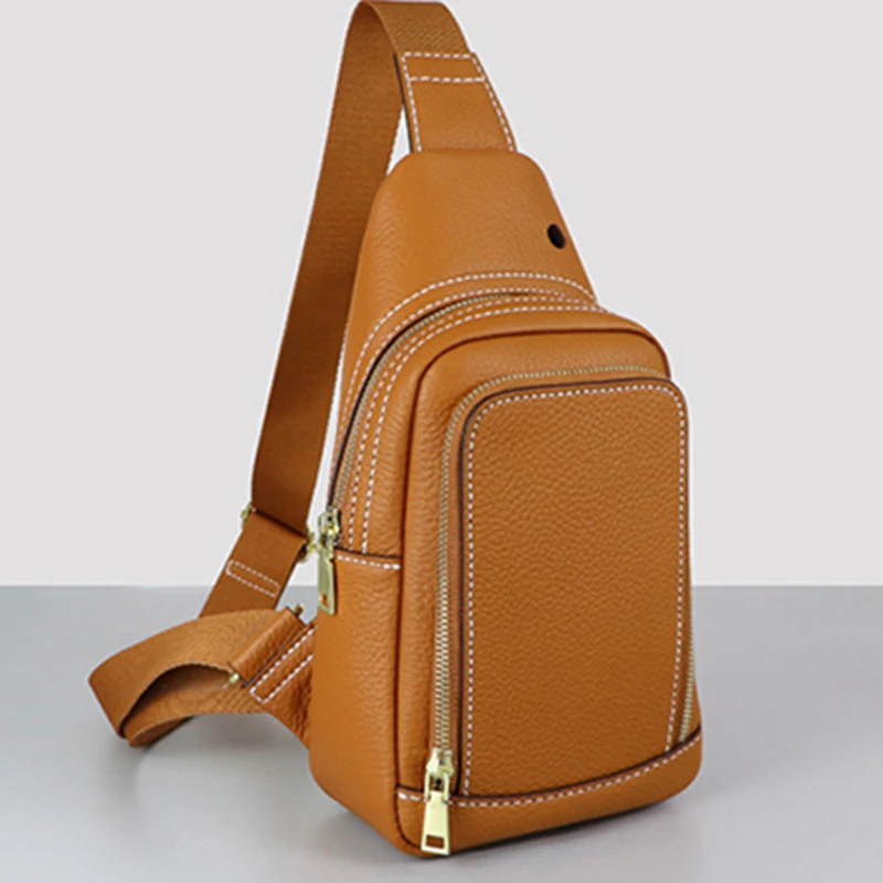 Minifinker Sac De Poitrine En Cuir PU Sac De Poitrine à Bandoulière