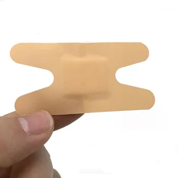 의료용 방수 밴드 보조제 항균 상처 드레싱, H 나비 모양, 응급 처치 밴드 보호제, 76x38mm 붕대, 100 개